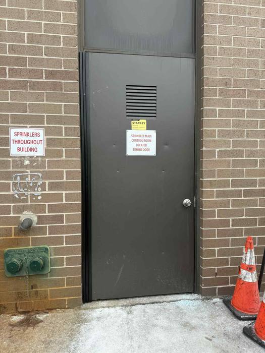 Commercial door installation hollow metal